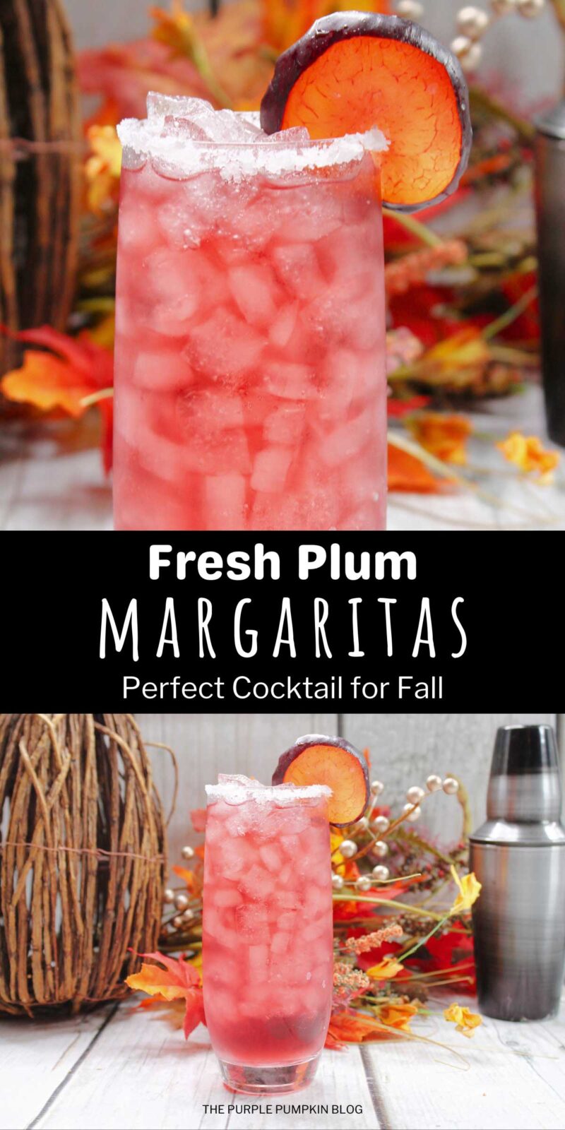 Fresh Plum Margaritas - Perfect Cocktail for Fall
