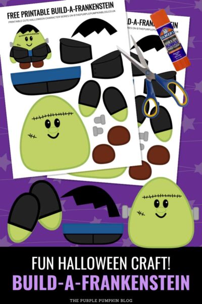 Build-a-Frankenstein! Free Printable Halloween Paper Craft