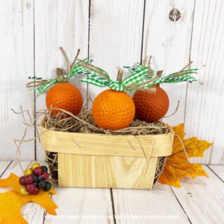 Golf Ball Pumpkins Craft Tutorial