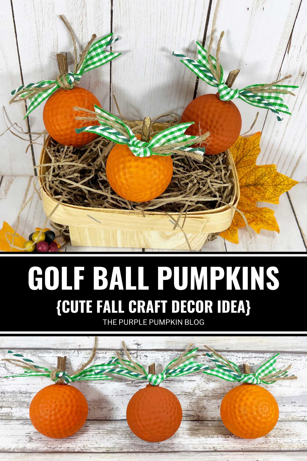 Golf-Ball-Pumpkins-Cute-Fall-Craft-Decor-Idea
