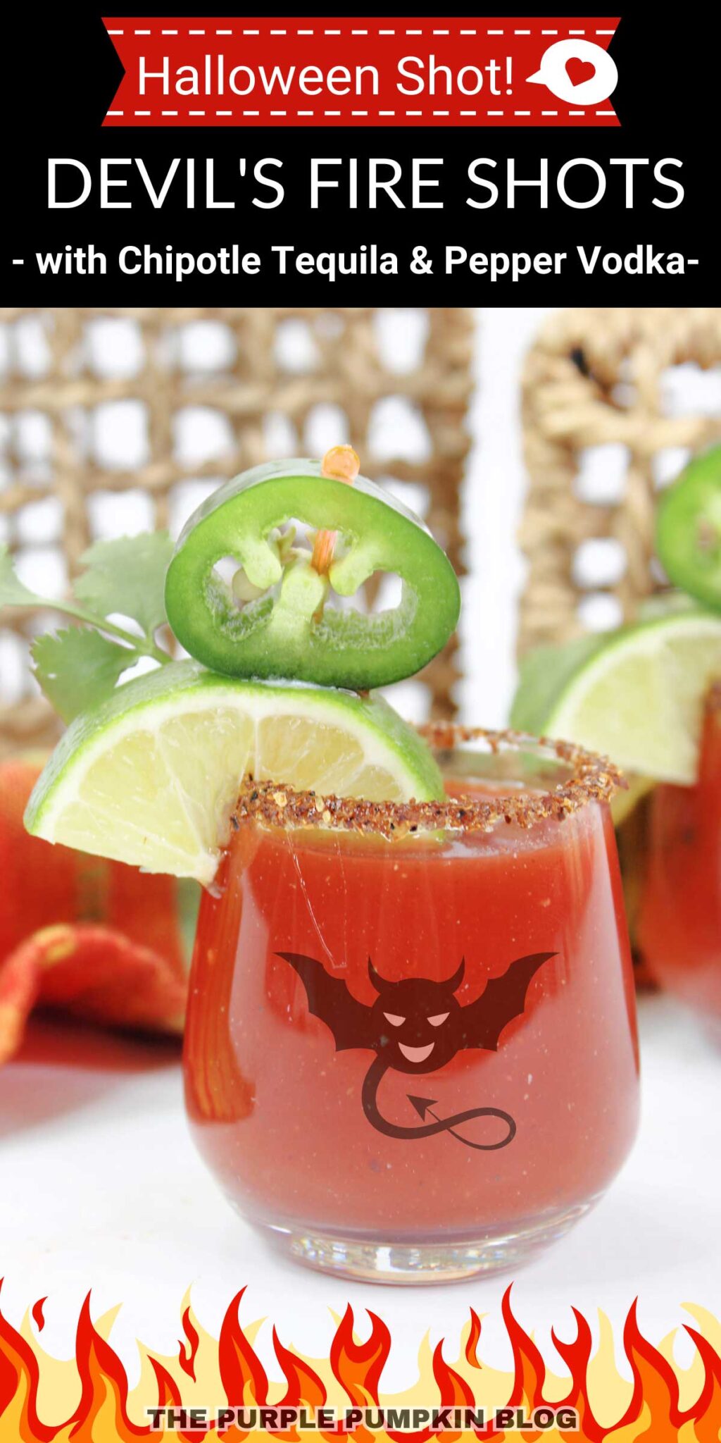 Halloween Bloody Mary Shots Recipe Devil's Fire Shot