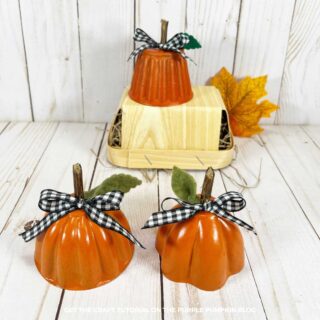 Mini Cake Tin Pumpkins Craft Tutorial