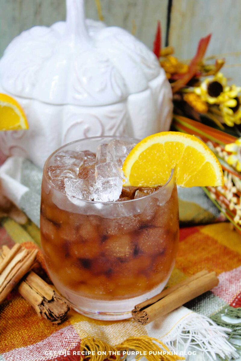Orange Ginger Cocktail with Spiced Rum
