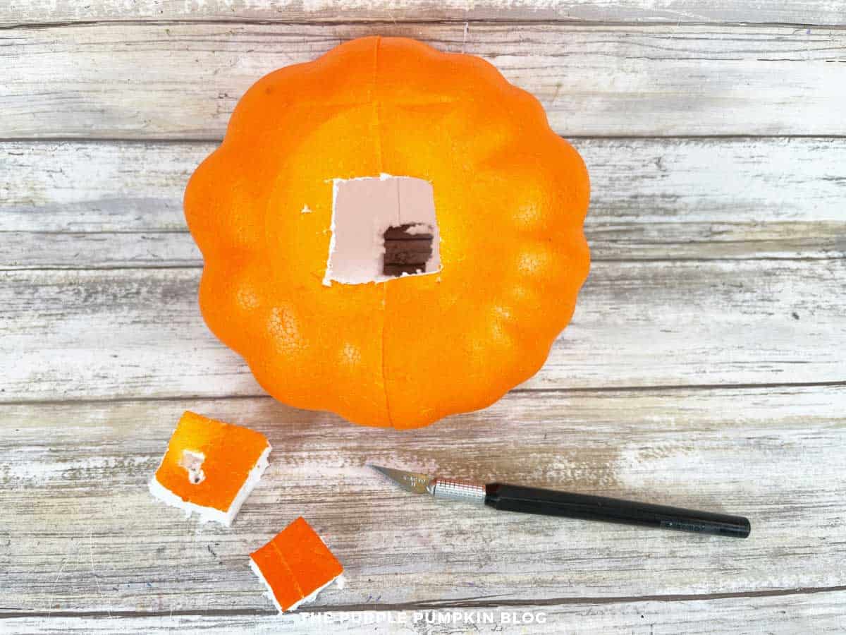 Easy No Sew Denim Pumpkin Craft Using Old Blue Jeans