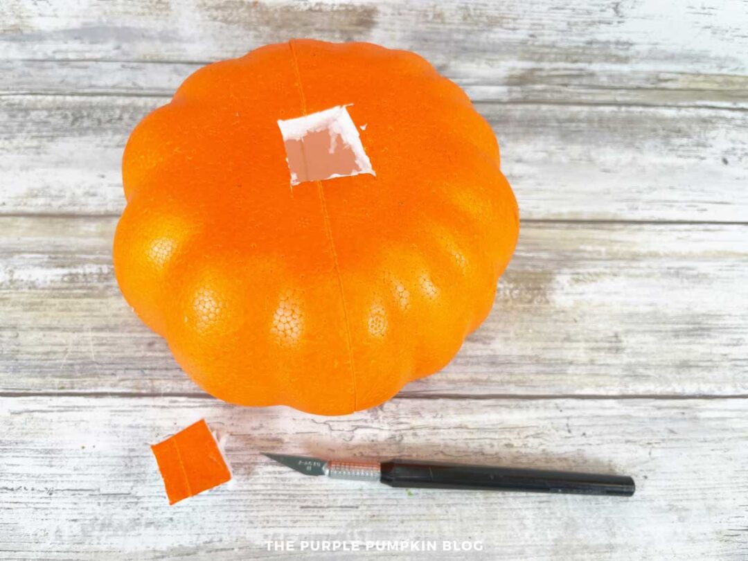 Easy No Sew Denim Pumpkin Craft Using Old Blue Jeans