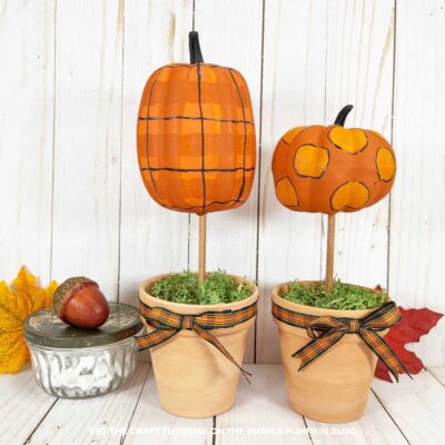 Pumpkin Topiaries Craft Tutorial