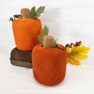 Thread Ball Pumpkins Craft Tutorial
