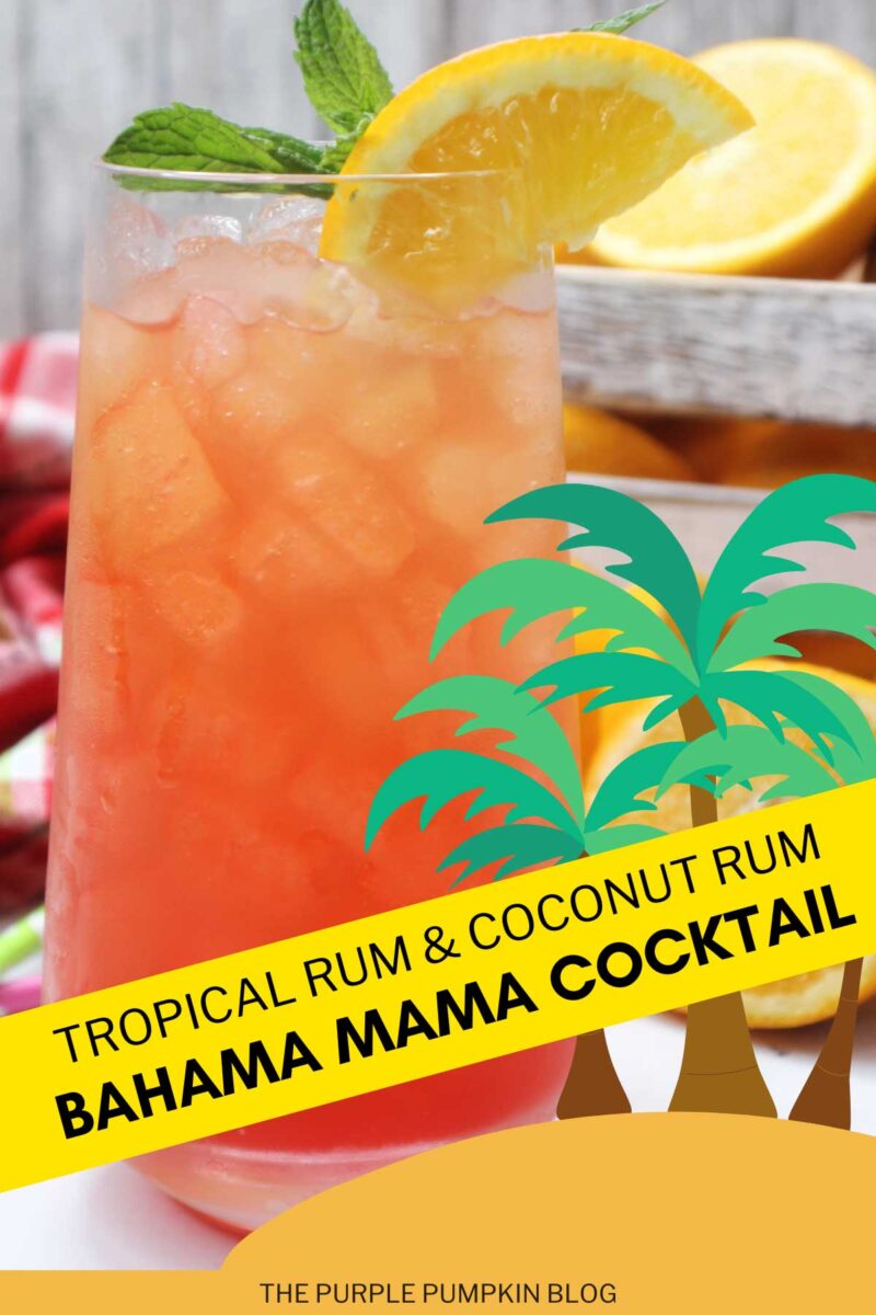 Tropical Rum & Coconut Rum Bahama Mama Cocktail Recipe