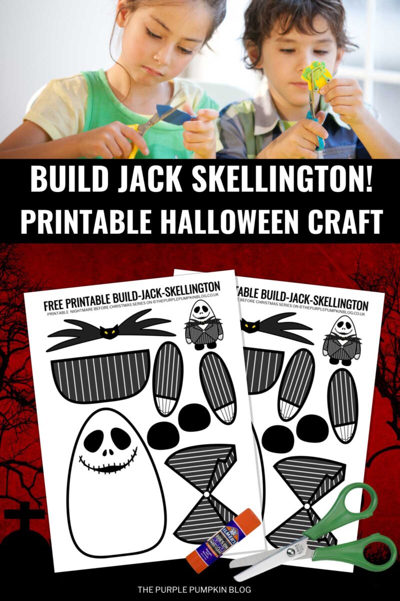 Build Jack Skellington! Printable Halloween Craft