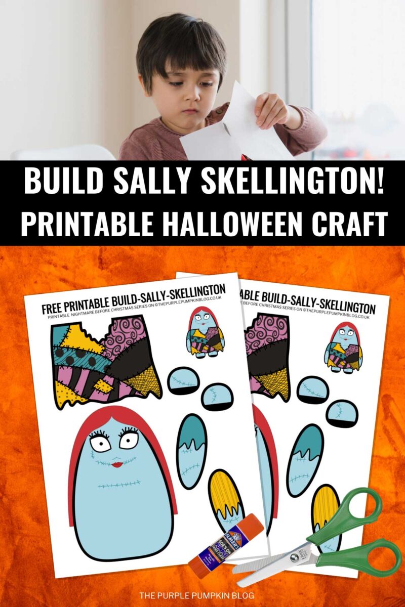 Build Sally Skellington Printable Halloween Craft
