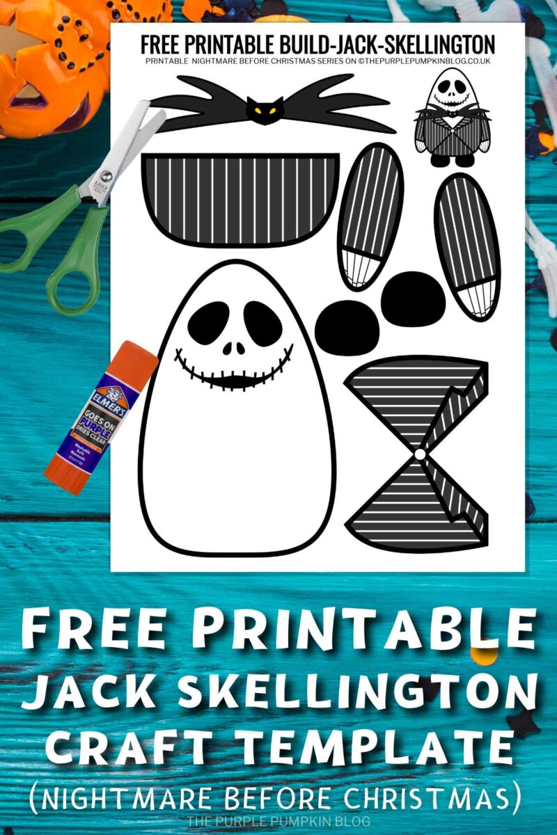 Free Printable Jack Skellington Craft Template