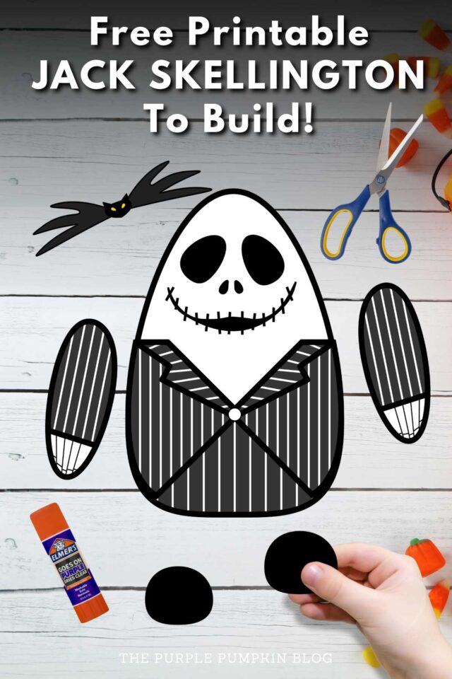 Free Build Jack Skellington Printable for Halloween