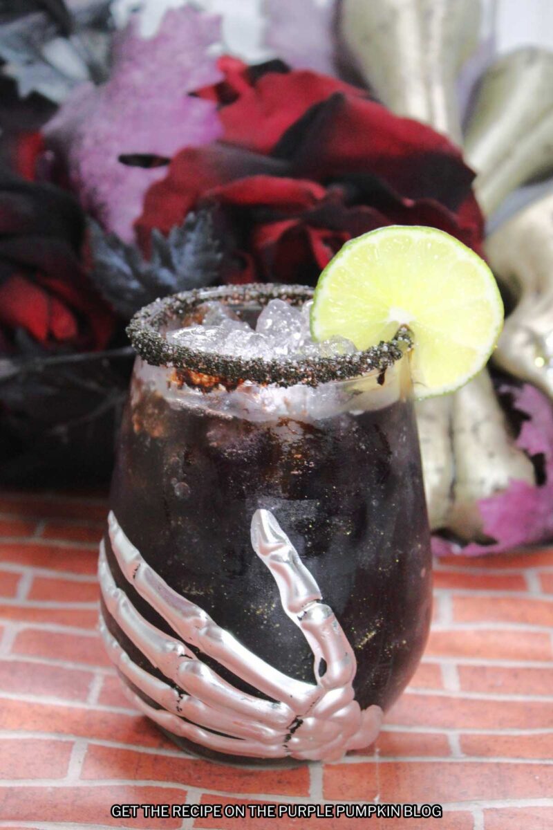 Black Magic Cocktail with Black Vodka