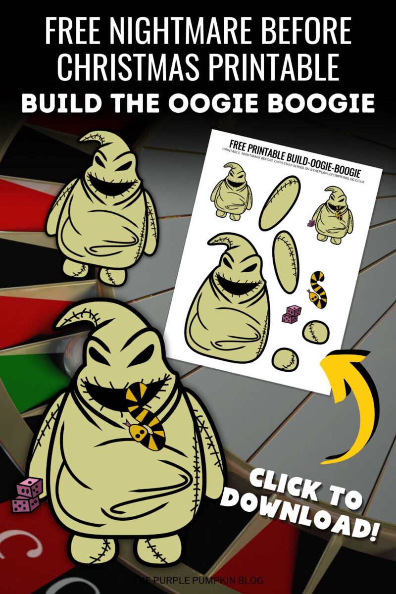 Free Nightmare Before Christmas Printable - Build the Oogie Boogie