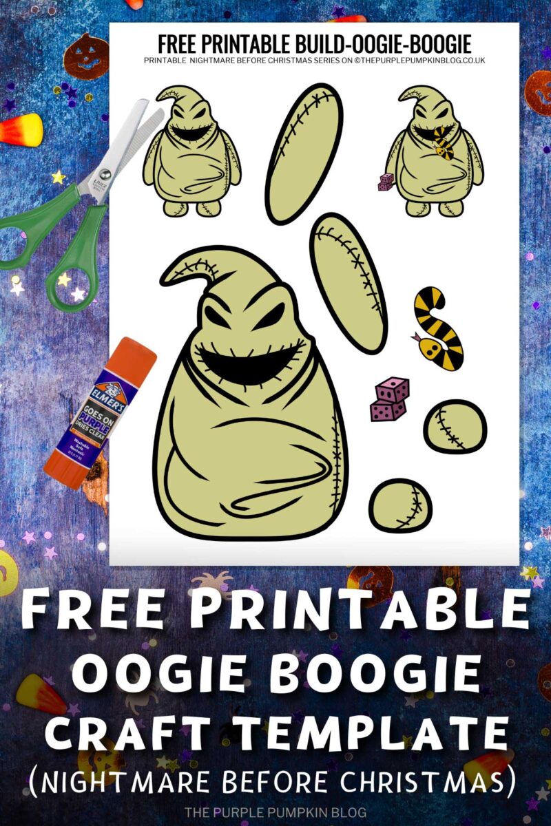 Free Printable Oogie Boogie Craft Template
