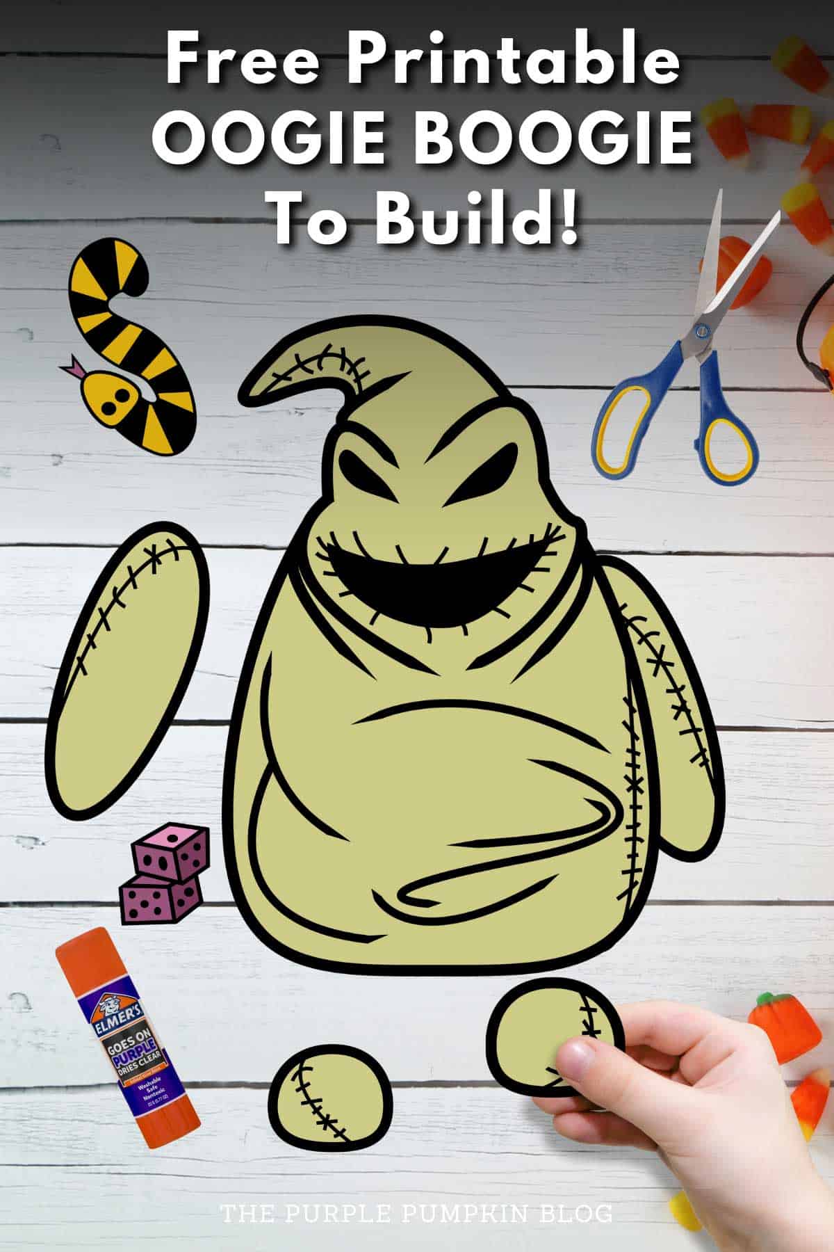 Free Build Oogie Boogie Printable Template for Halloween