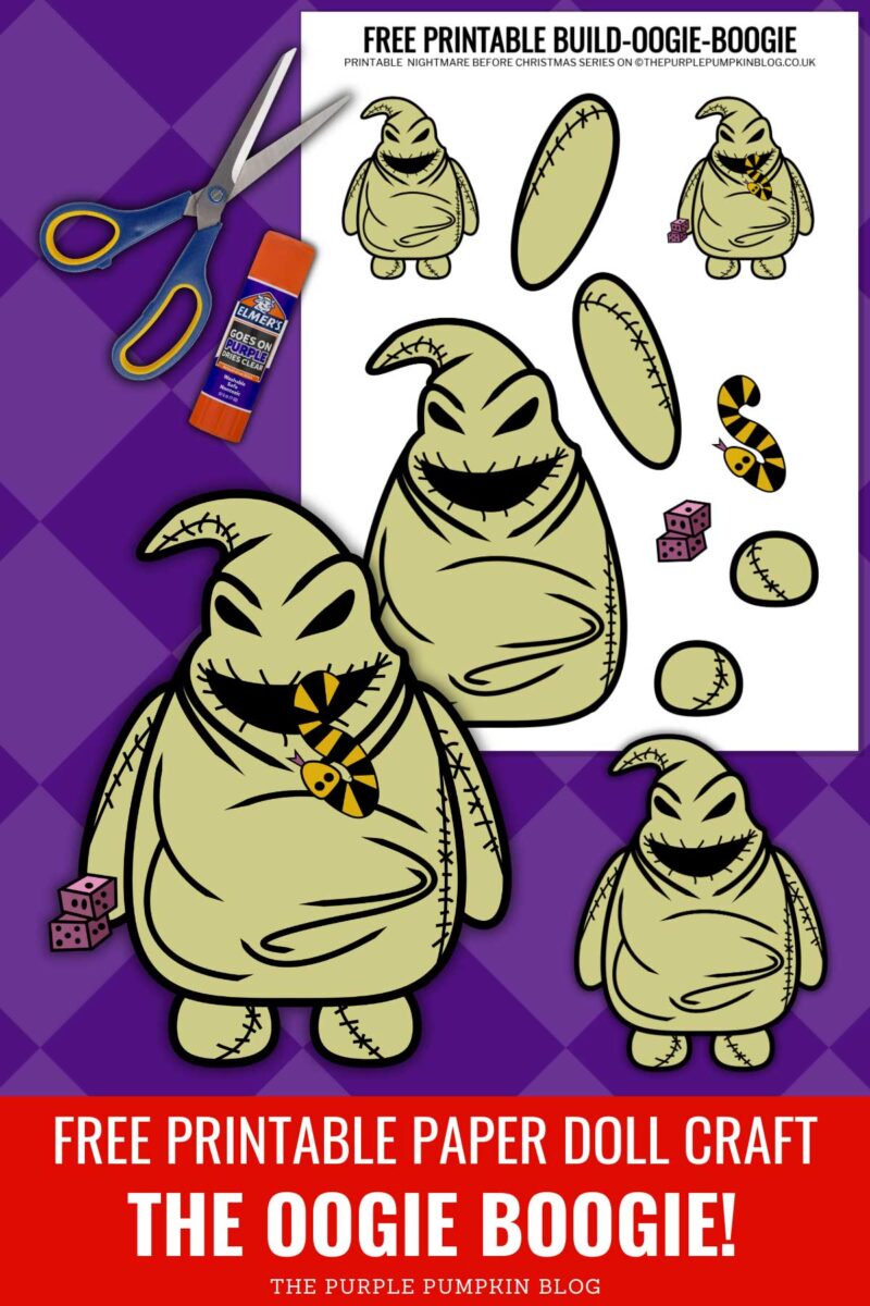 Free Printable Paper Doll Craft - The Oogie Boogie!