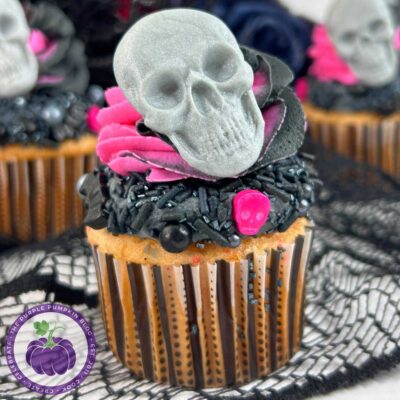 Skull Cupcakes for Halloween Recipe