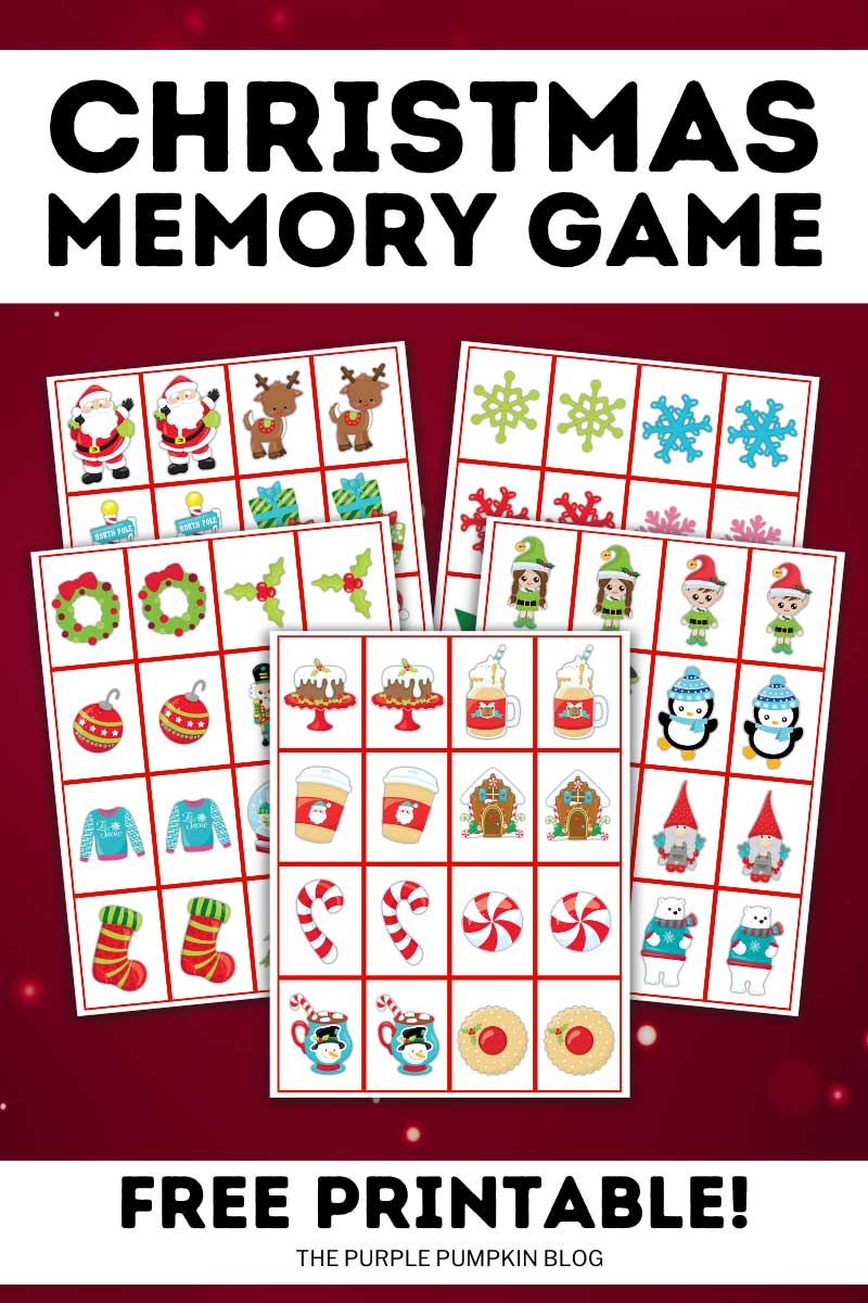 Christmas Memory Game Free Printable