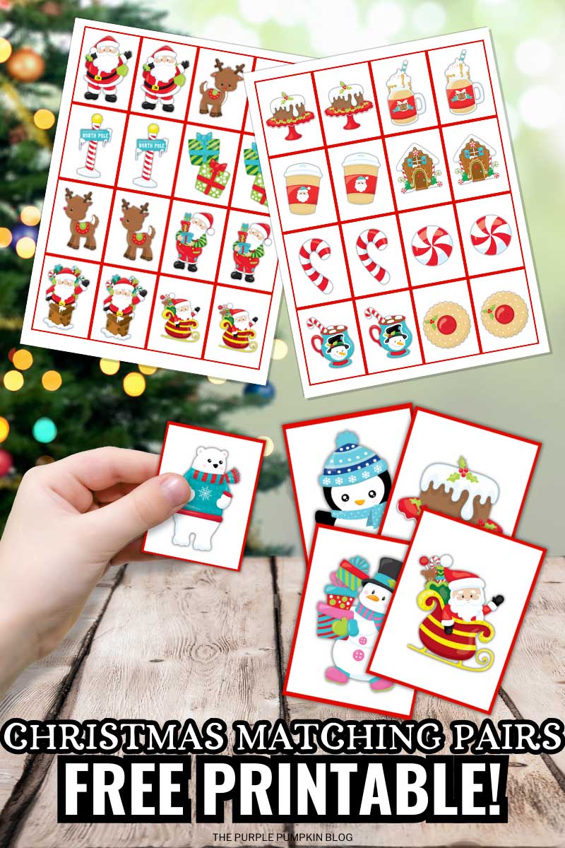 Free Christmas Memory Matching Game To Print
