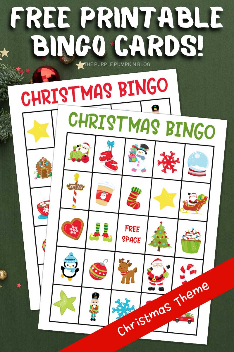 Free Printable Bingo Cards - Christmas Theme
