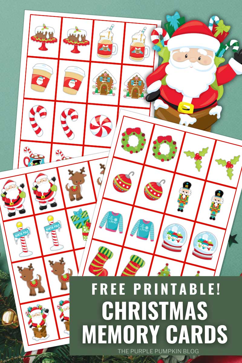 Free Printable Christmas Memory Cards