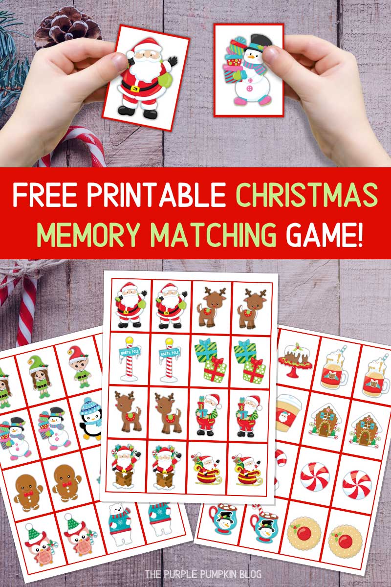 Free Printable Christmas Memory Matching Game