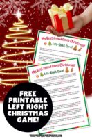Left Right Christmas Game Free Printable (2 Stories!)