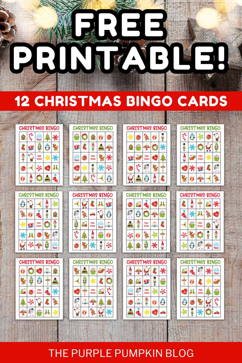Kids Christmas Bingo Cards Ready to Print Free