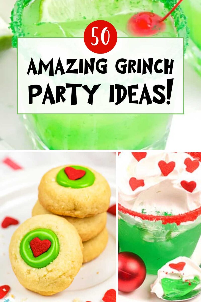 50 Amazing Grinch Party Ideas - images of green, Grinch-themed party food and drink