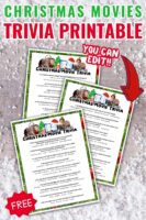 Fun Free Christmas Movie Trivia Printable! (Xmas Quiz)