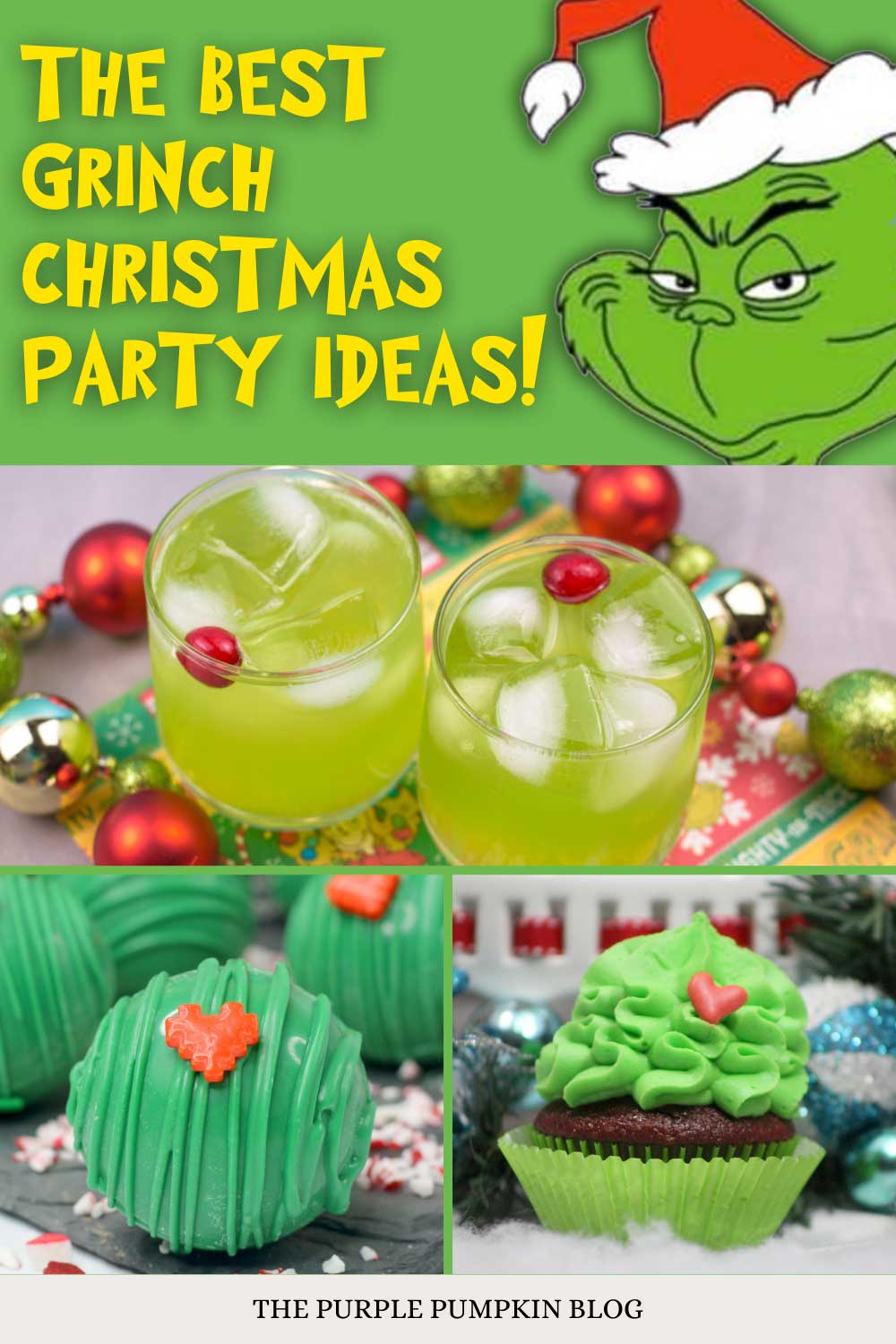 The Best Grinch Christmas Party Ideas - images of green sweet treats