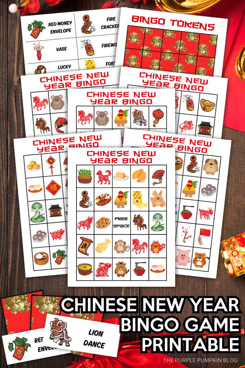Digital Representation of Chinese New Year Bingo Game Printable