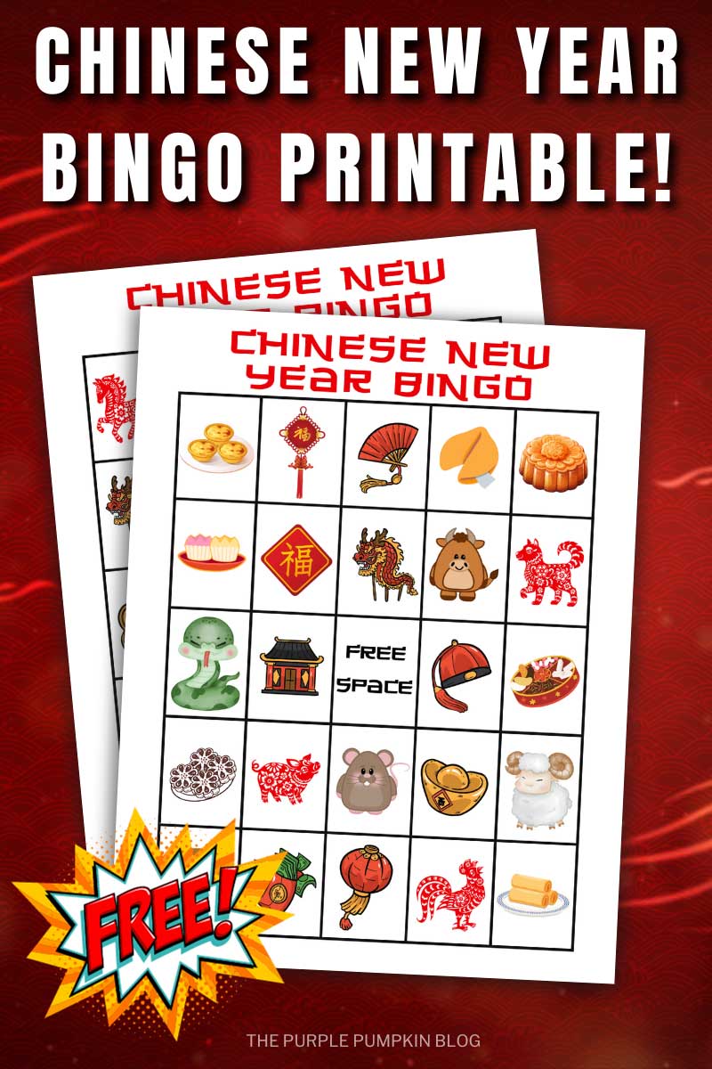 Digital Representation of Chinese New Year Bingo Printable