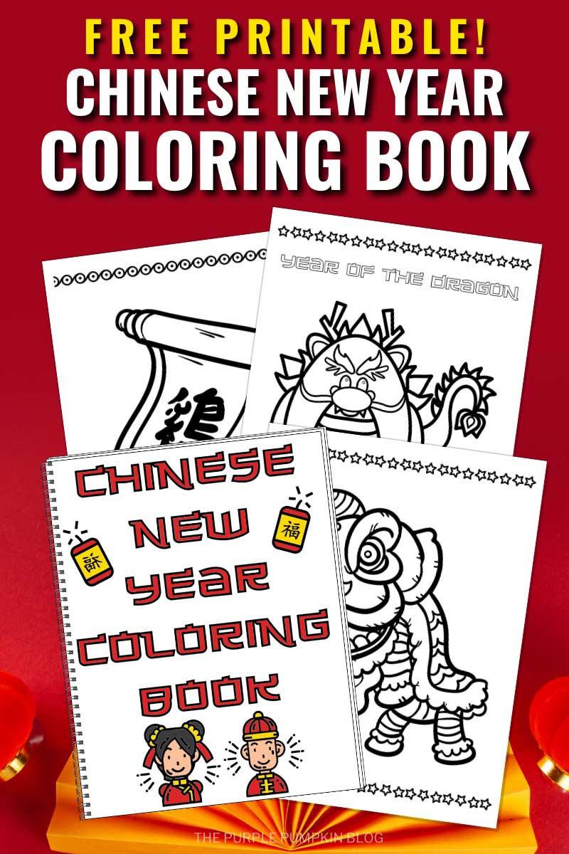 Digital Representation of Free Printable Chinese New Year Coloring Book