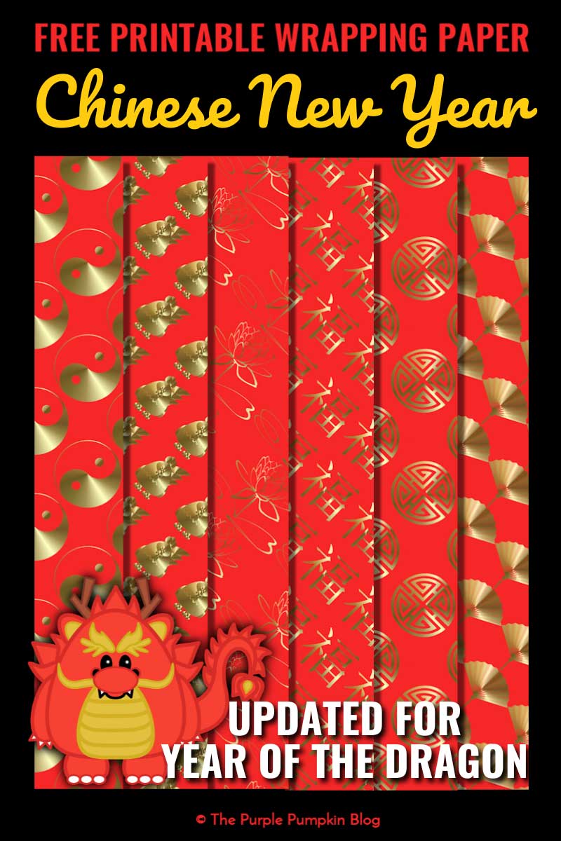 Digital Representation of Free Printable Chinese New Year Wrapping Paper