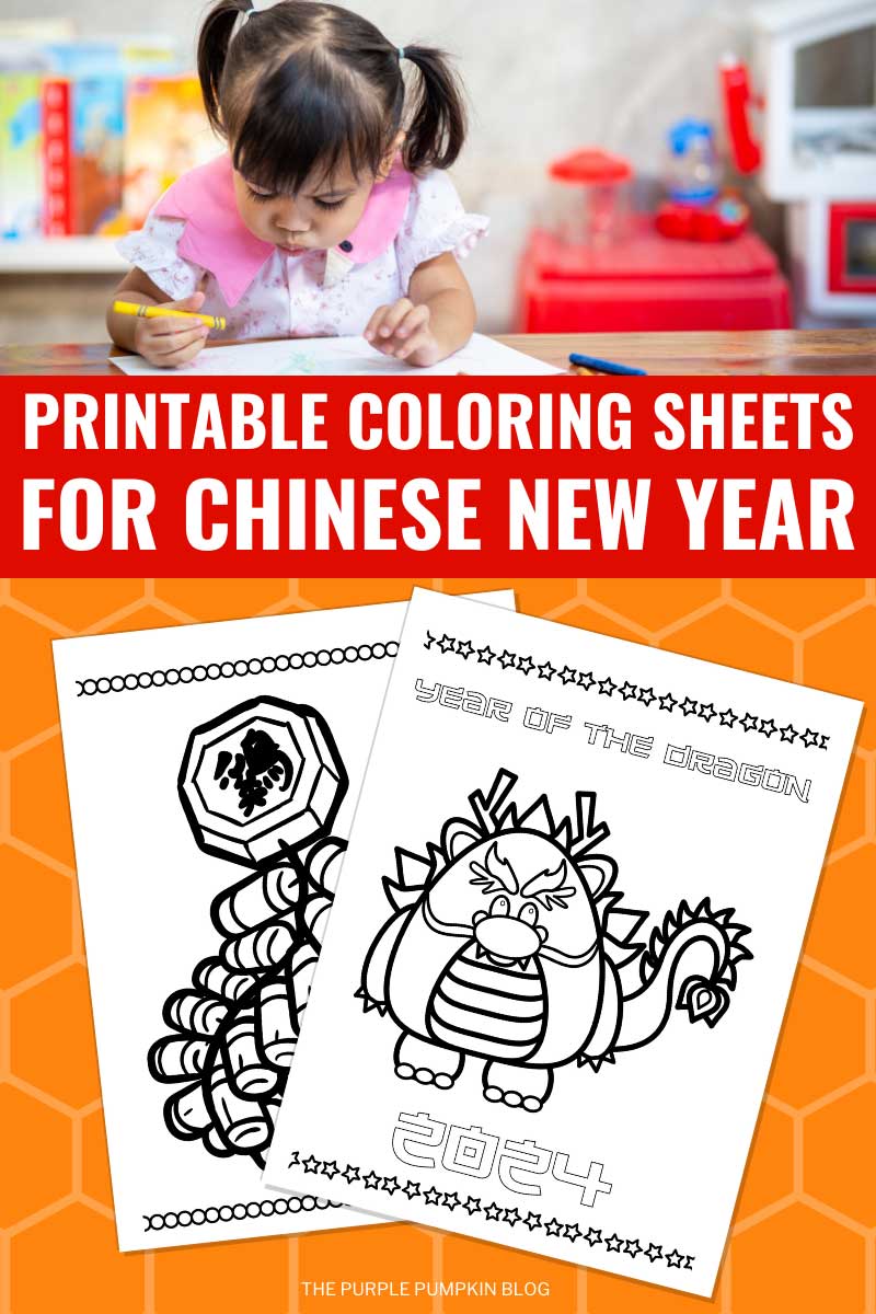 Digital Representation of Printable Coloring Sheets for Chinese New Year