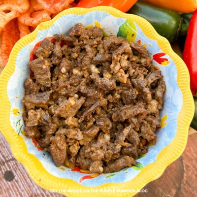 A bowl of Carne Asada