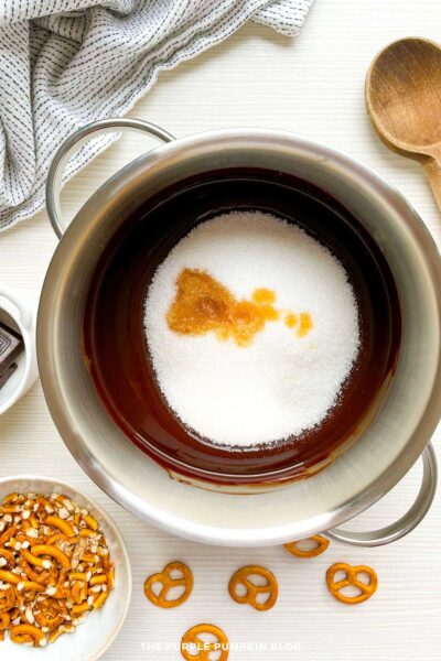 Sugar Added to Pan