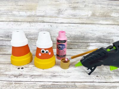 Adding Features to Clay Pot Candy Corn Pals