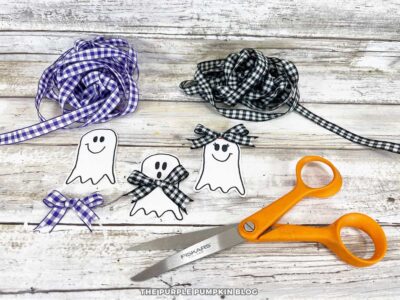 Attaching Ribbon to Ghost Tags