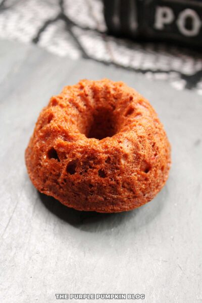 Mini chocolate bundt cake.