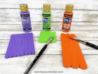 Painting Craft Stick Magic Potion Bottles