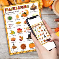 Free Printable Thanksgiving Scavenger Hunt for Family Fun!