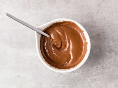 Melted Chocolate for Reindeer Bark