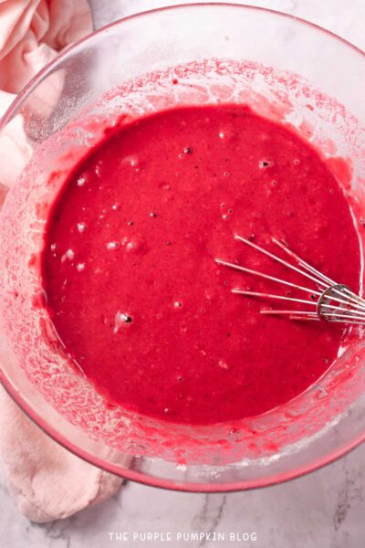 Combined Red Velvet Cake Batter