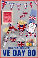 Free Printable VE Day Decorations—80th Anniversary | May 8th