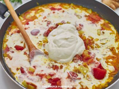 Cream added to Pan