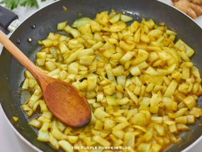Frying Onion in Pan