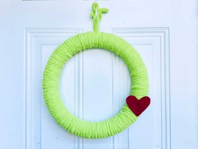 Completed Grinch Wreath
